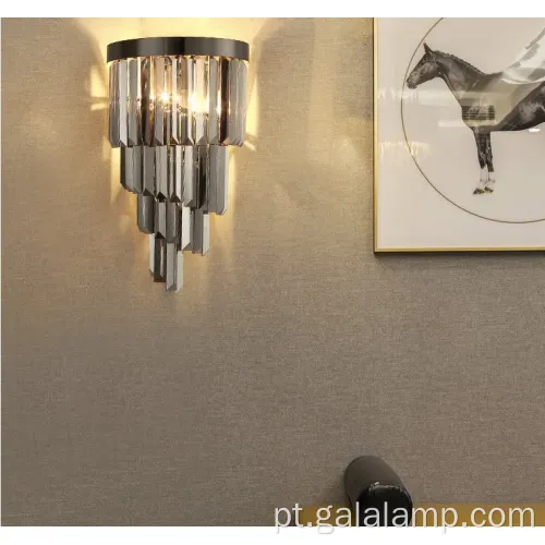 Lustre de cristal nórdico para decoração de quarto luxuosa